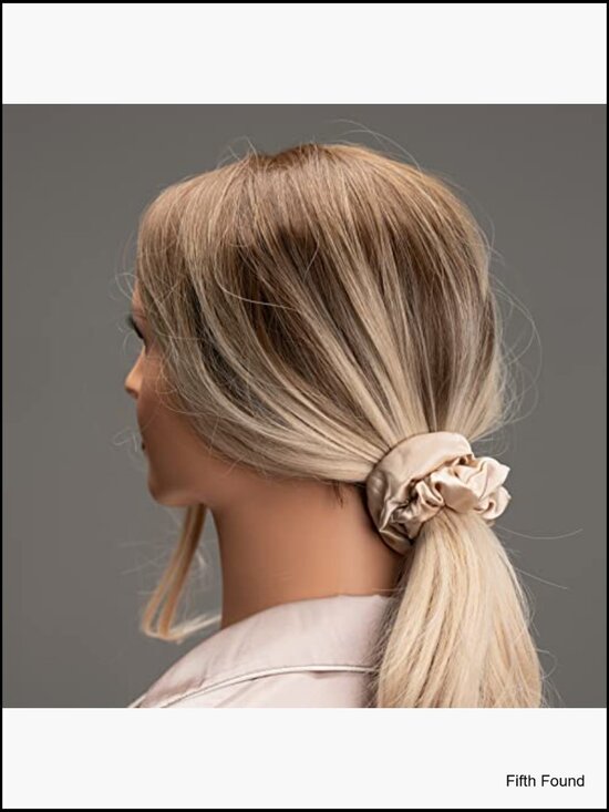 100% Mulberry Silk Hair Scrunchies 3 Pack Strong Elastic No Crease
